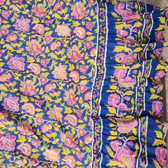 NWT Cleobella Hilo Kaftan Dress /Tahiti Block Print / Size Medium - Picture 5 of 12